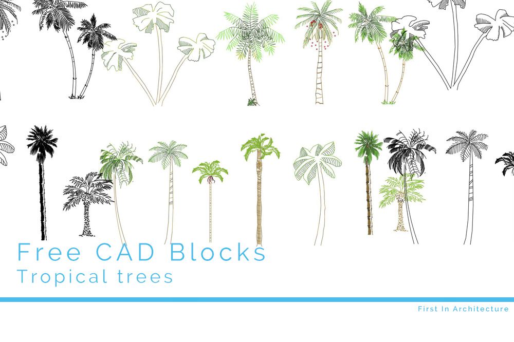 Free CAD Blocks – Trees 08